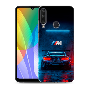 Силиконовый чехол на Huawei Y6p с принтом BMW БМВ