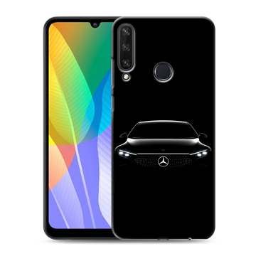 Силиконовый чехол на Huawei Y6p с принтом Mercedes Мерседес
