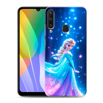 Силиконовый чехол на Huawei Y6p с принтом Холодное сердце Frozen
