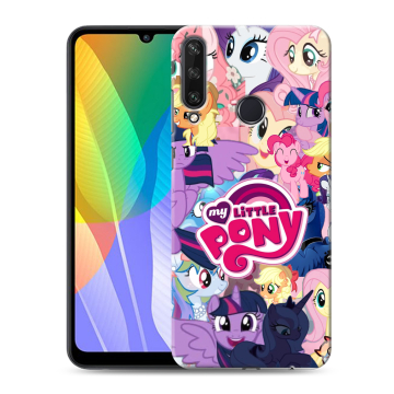 Силиконовый чехол на Huawei Y6p с принтом My little pony Дружба чудо