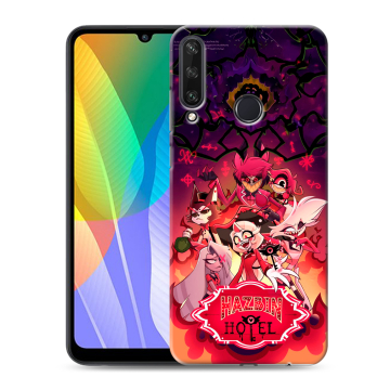 Силиконовый чехол на Huawei Y6p с принтом Hazbin Hotel Отель Хазбин