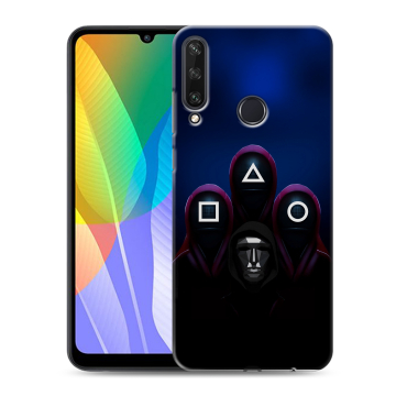Силиконовый чехол на Huawei Y6p с принтом Игра Кальмара Силиконовый чехол на Huawei Y6p с принтом Игра Кальмара