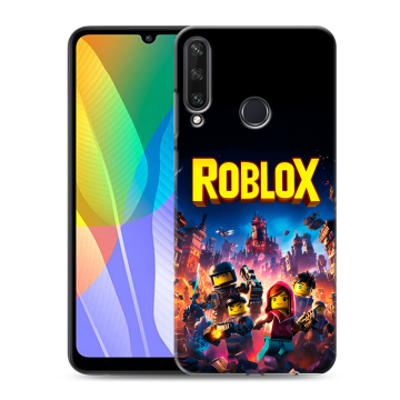 Силиконовый чехол на Huawei Y6p с принтом Roblox Роблокс