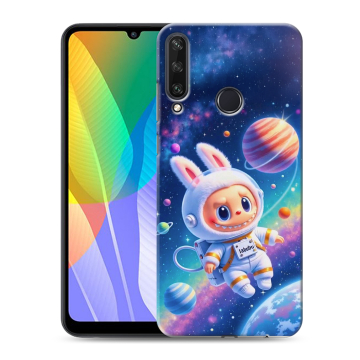 Силиконовый чехол на Huawei Y6p с принтом Labubu Лабубу