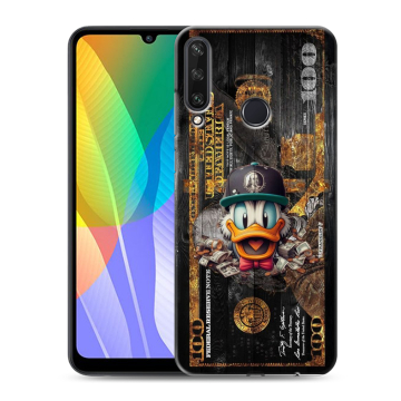 Силиконовый чехол на Huawei Y6p с принтом Дональд Дак Доллар