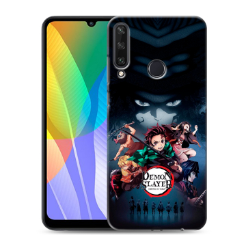 Силиконовый чехол на Huawei Y6p с принтом Demon Slayer Клинок рассекающий демонов