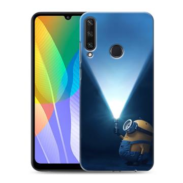 Силиконовый чехол на Huawei Y6p с принтом Миньоны