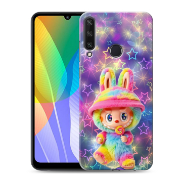 Силиконовый чехол на Huawei Y6p с принтом Labubu Лабубу