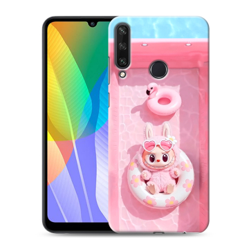 Силиконовый чехол на Huawei Y6p с принтом Labubu Лабубу
