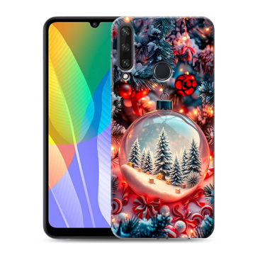 Силиконовый чехол на Huawei Y6p с принтом Новый год Силиконовый чехол на Huawei Y6p с принтом Новый год
