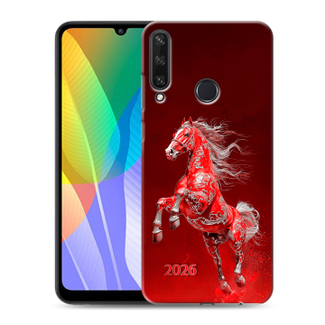 Силиконовый чехол на Huawei Y6p с принтом Новый год Силиконовый чехол на Huawei Y6p с принтом Новый год