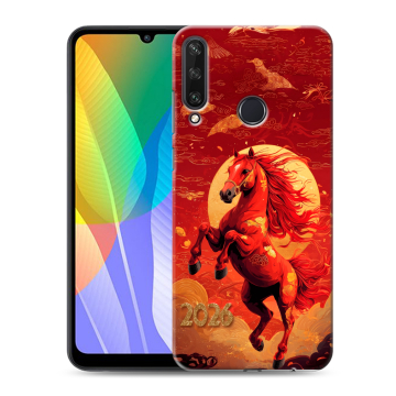 Силиконовый чехол на Huawei Y6p с принтом Новый год Силиконовый чехол на Huawei Y6p с принтом Новый год