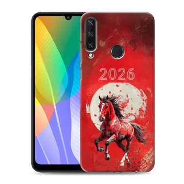 Силиконовый чехол на Huawei Y6p с принтом Новый год Силиконовый чехол на Huawei Y6p с принтом Новый год