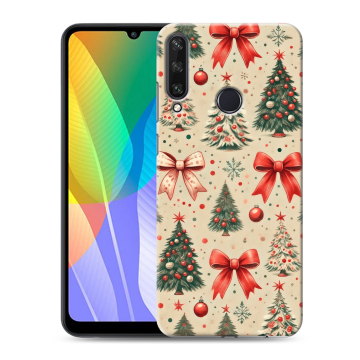 Силиконовый чехол на Huawei Y6p с принтом Новый год Силиконовый чехол на Huawei Y6p с принтом Новый год
