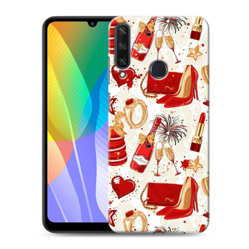 Силиконовый чехол на Huawei Y6p с принтом Новый год Силиконовый чехол на Huawei Y6p с принтом Новый год