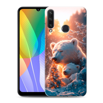 Силиконовый чехол на Huawei Y6p с принтом Новый год
