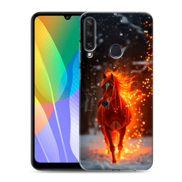 Силиконовый чехол на Huawei Y6p с принтом Новый год
