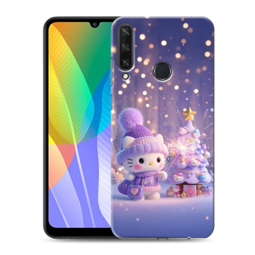 Силиконовый чехол на Huawei Y6p с принтом Новый год