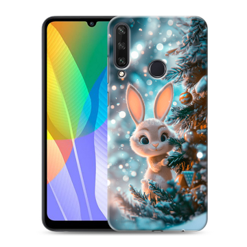 Силиконовый чехол на Huawei Y6p с принтом Новый год