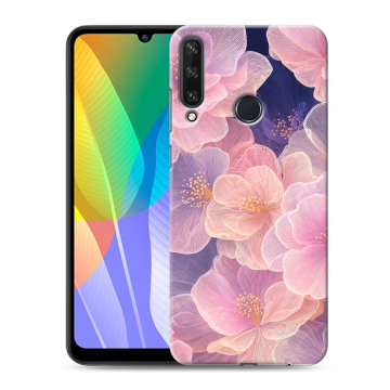 Силиконовый чехол на Huawei Y6p с принтом женский