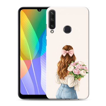 Силиконовый чехол на Huawei Y6p с принтом женский