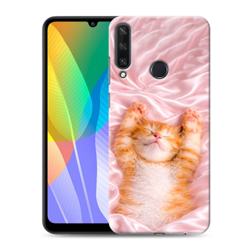 Силиконовый чехол на Huawei Y6p с принтом женский