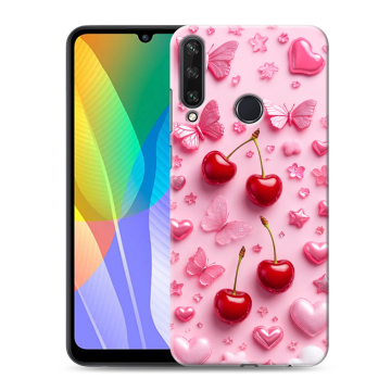 Силиконовый чехол на Huawei Y6p с принтом для девочек