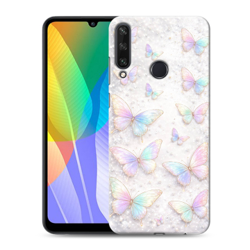 Силиконовый чехол на Huawei Y6p с принтом женский
