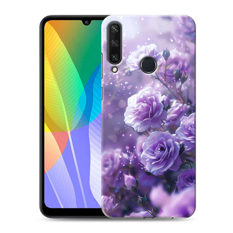 Пластиковый чехол на Huawei Y6p с принтом Розы цветы Пластиковый чехол на Huawei Y6p с принтом Розы цветы