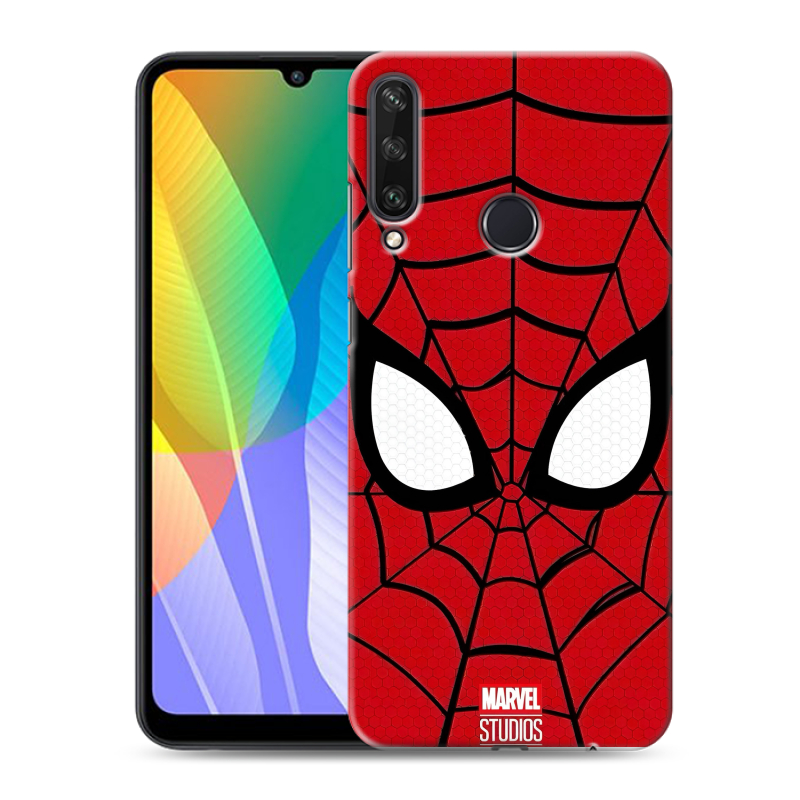 Пластиковый чехол на Huawei Y6p с принтом человек паук spiderman Пластиковый чехол на Huawei Y6p с принтом человек паук spiderman