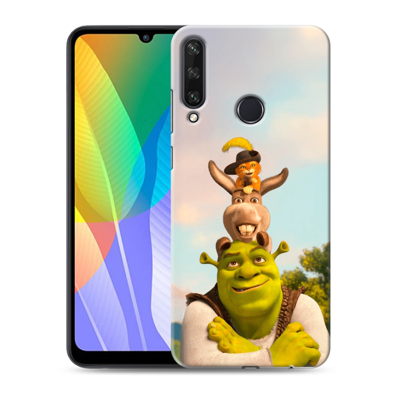 Силиконовый чехол на Huawei Y6p с принтом Шрек Shrek Силиконовый чехол на Huawei Y6p с принтом Шрек Shrek
