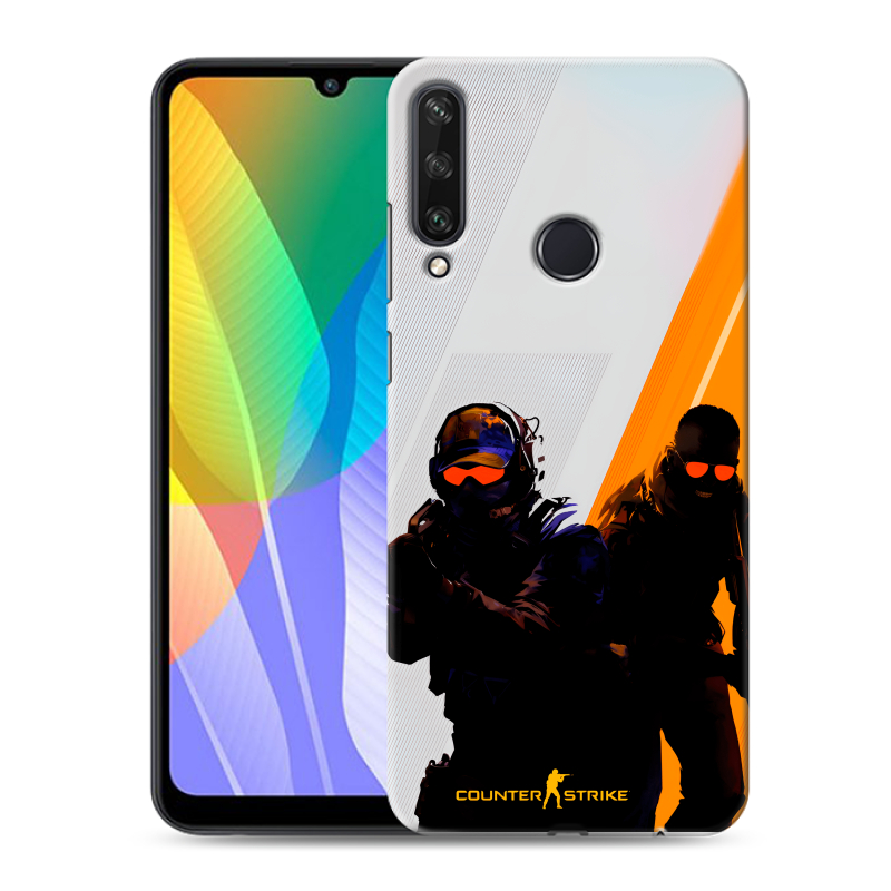 Силиконовый чехол на Huawei Y6p с принтом Контер страйк Counter strike Силиконовый чехол на Huawei Y6p с принтом Контер страйк Counter strike