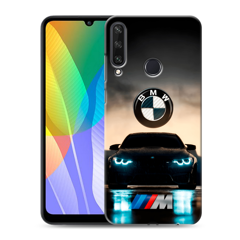 Силиконовый чехол на Huawei Y6p с принтом БМВ BMW Силиконовый чехол на Huawei Y6p с принтом БМВ BMW