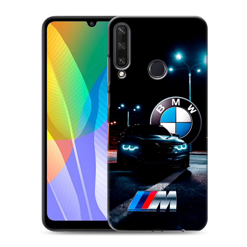 Пластиковый чехол на Huawei Y6p с принтом БМВ BMW Пластиковый чехол на Huawei Y6p с принтом БМВ BMW
