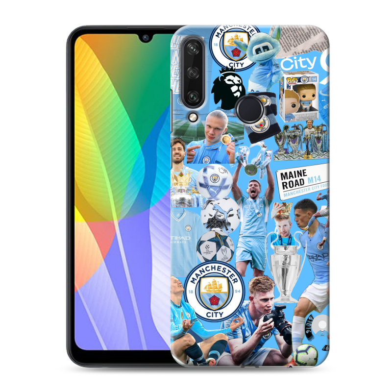 Пластиковый чехол на Huawei Y6p с принтом Man City Манчестер Сити Пластиковый чехол на Huawei Y6p с принтом Man City Манчестер Сити