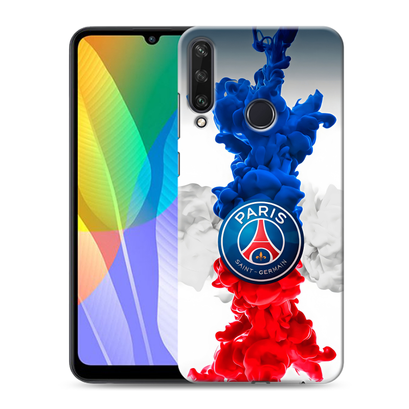Силиконовый чехол на Huawei Y6p с принтом PSG ПСЖ Силиконовый чехол на Huawei Y6p с принтом PSG ПСЖ