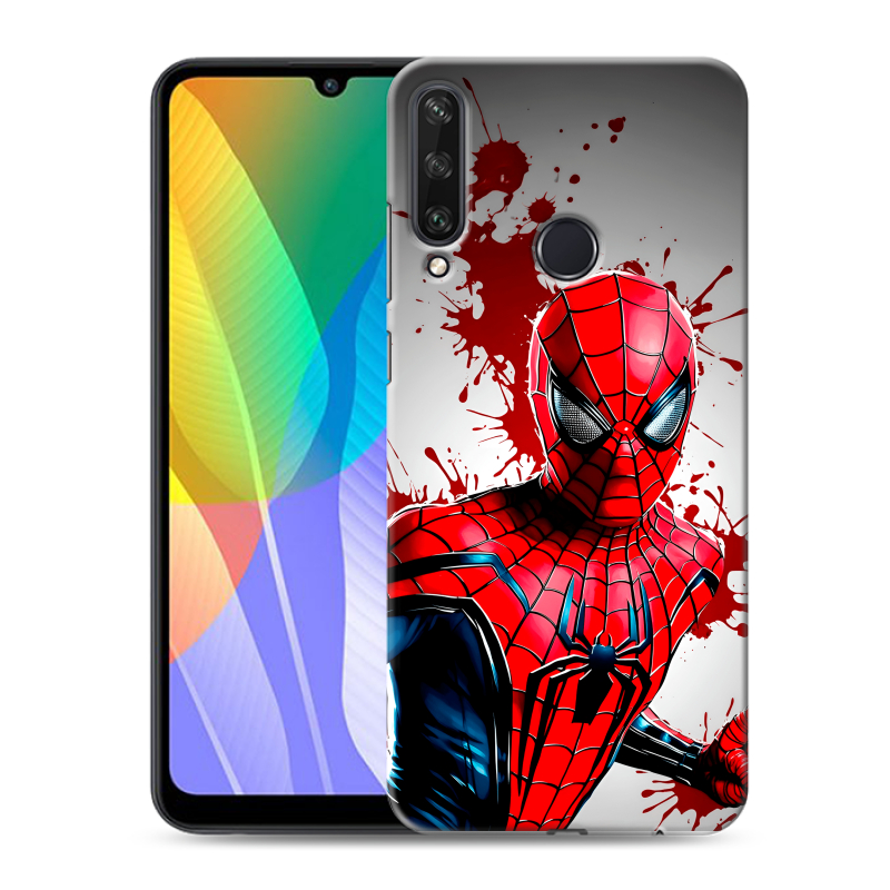 Пластиковый чехол на Huawei Y6p с принтом Spiderman Человек паук Пластиковый чехол на Huawei Y6p с принтом Spiderman Человек паук