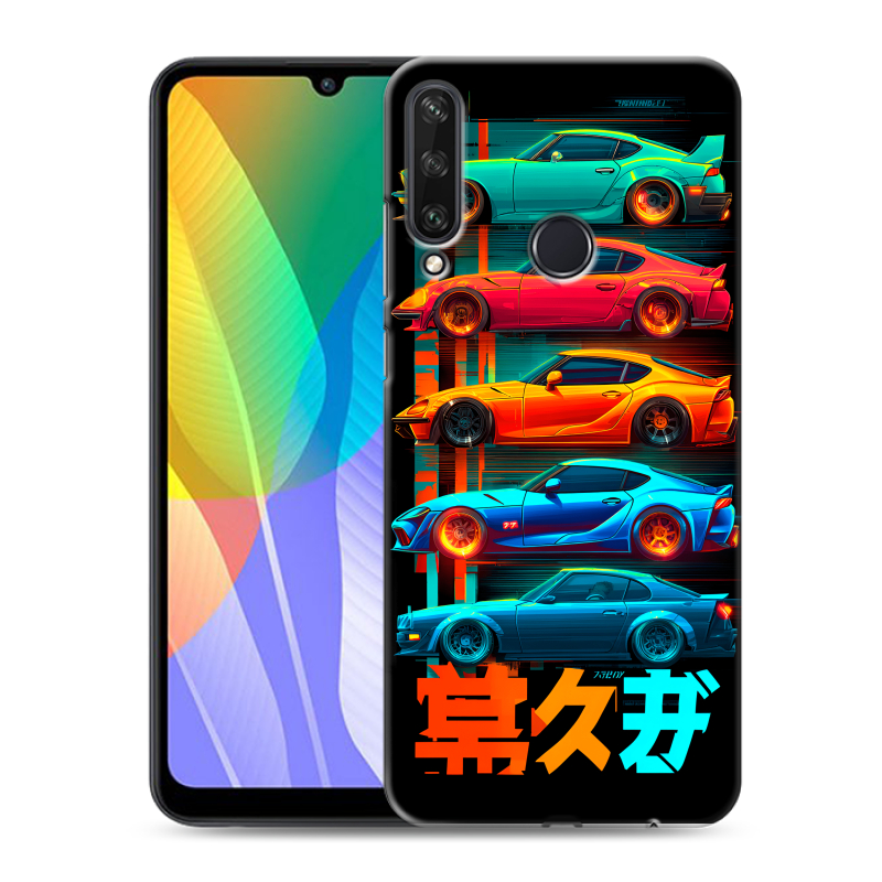 Силиконовый чехол на Huawei Y6p с принтом машины тачки Силиконовый чехол на Huawei Y6p с принтом машины тачки