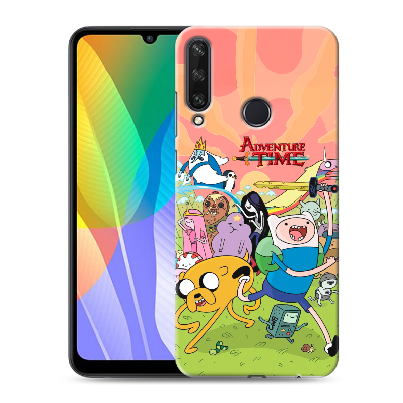 Силиконовый чехол на Huawei Y6p с принтом Adventure time Время приключений Силиконовый чехол на Huawei Y6p с принтом Adventure time Время приключений