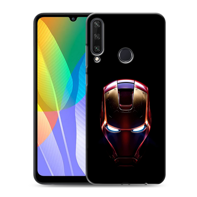 Пластиковый чехол на Huawei Y6p с принтом IronMan Железный человек Пластиковый чехол на Huawei Y6p с принтом IronMan Железный человек