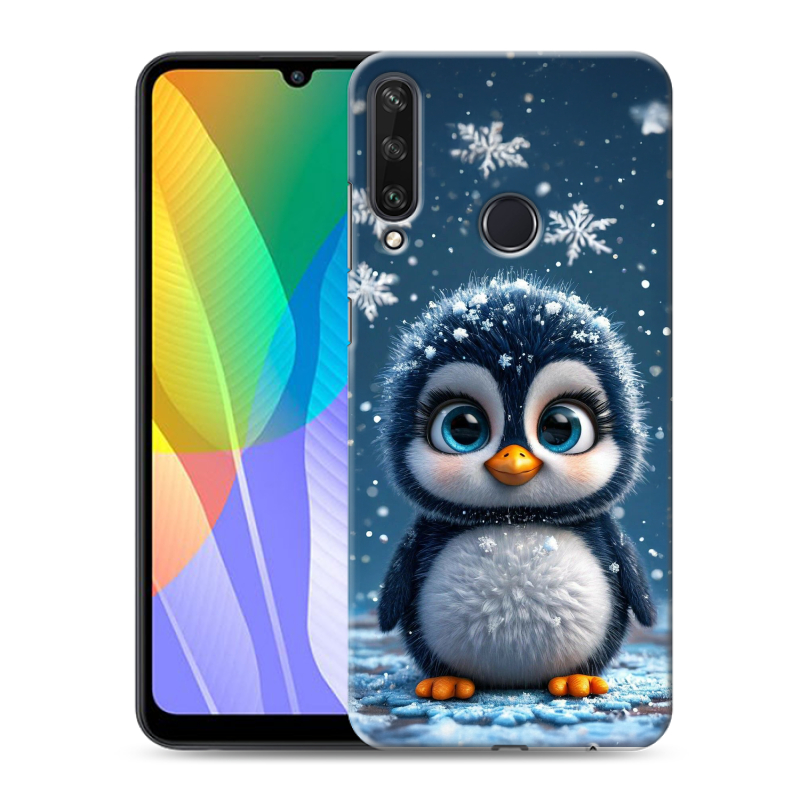 Силиконовый чехол на Huawei Y6p с принтом Новый год Силиконовый чехол на Huawei Y6p с принтом Новый год