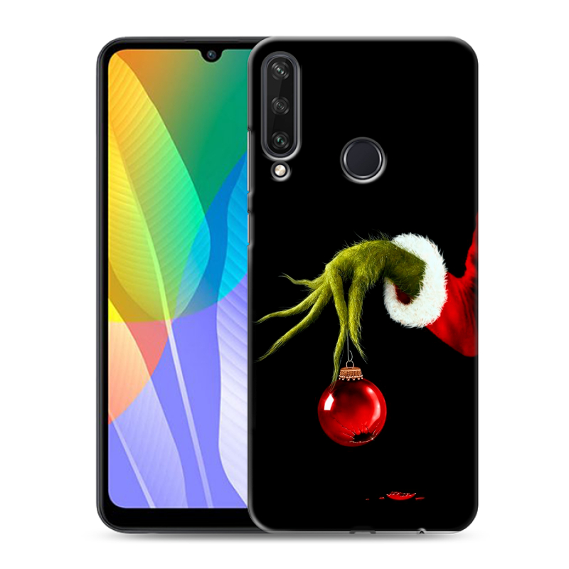 Силиконовый чехол на Huawei Y6p с принтом Новый год Гринч Силиконовый чехол на Huawei Y6p с принтом Новый год Гринч
