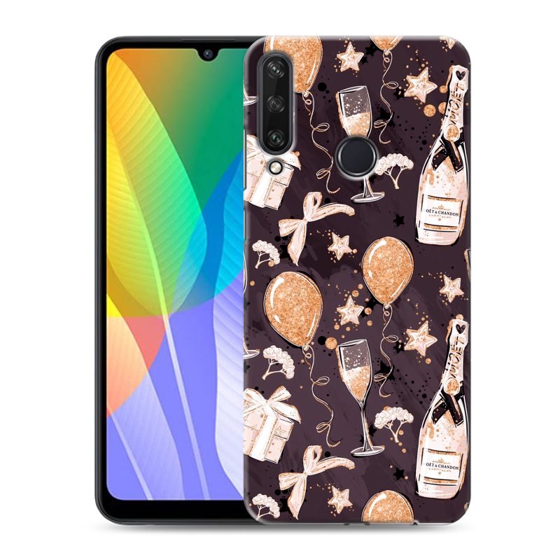 Силиконовый чехол на Huawei Y6p с принтом Новый год Силиконовый чехол на Huawei Y6p с принтом Новый год