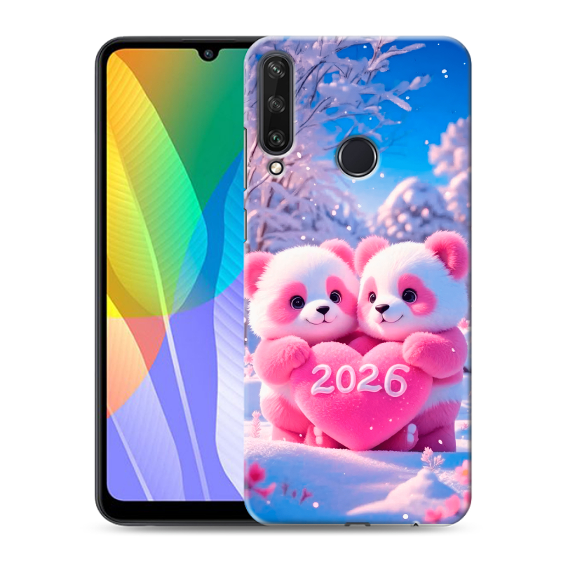 Пластиковый чехол на Huawei Y6p с принтом Новый год Пластиковый чехол на Huawei Y6p с принтом Новый год