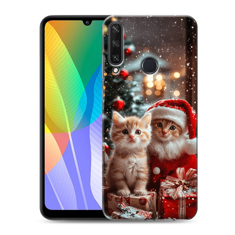 Силиконовый чехол на Huawei Y6p с принтом Новый год Силиконовый чехол на Huawei Y6p с принтом Новый год