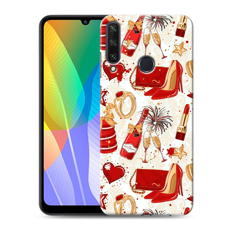Пластиковый чехол на Huawei Y6p с принтом Новый год Пластиковый чехол на Huawei Y6p с принтом Новый год