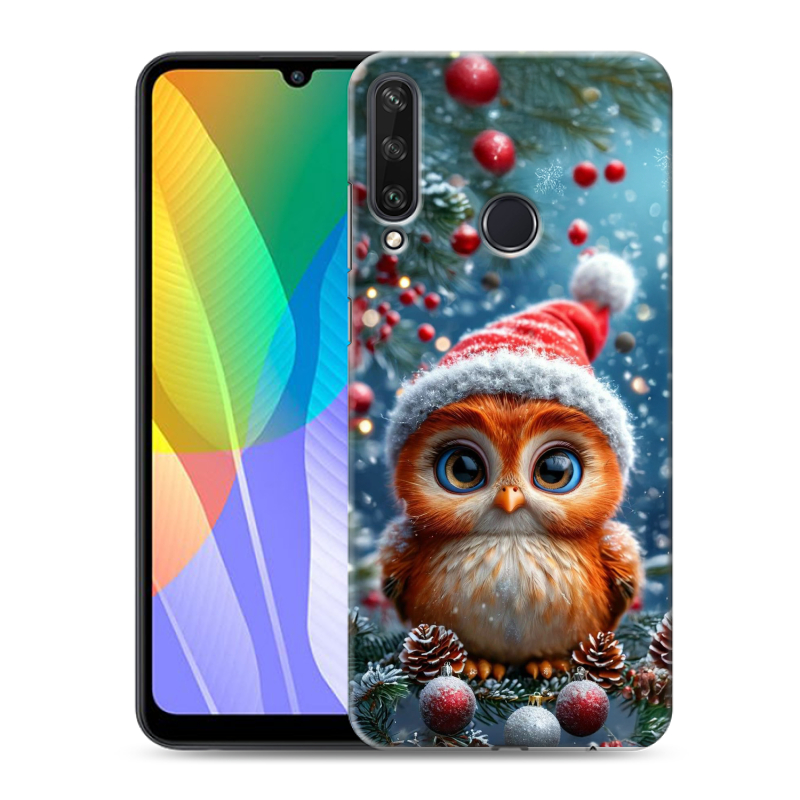 Пластиковый чехол на Huawei Y6p с принтом Новый год Пластиковый чехол на Huawei Y6p с принтом Новый год