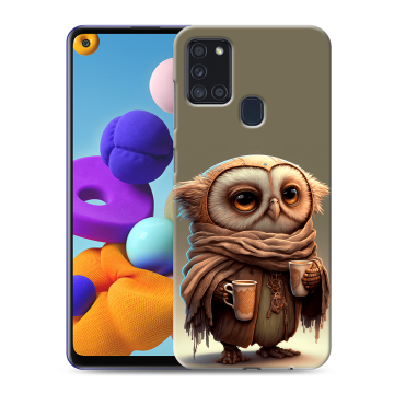 Силиконовый чехол на Samsung Galaxy A21s с принтом Сова