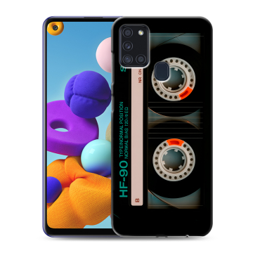 Силиконовый чехол на Samsung Galaxy A21s с принтом Кассета