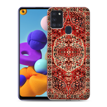 Силиконовый чехол на Samsung Galaxy A21s с принтом Ковер